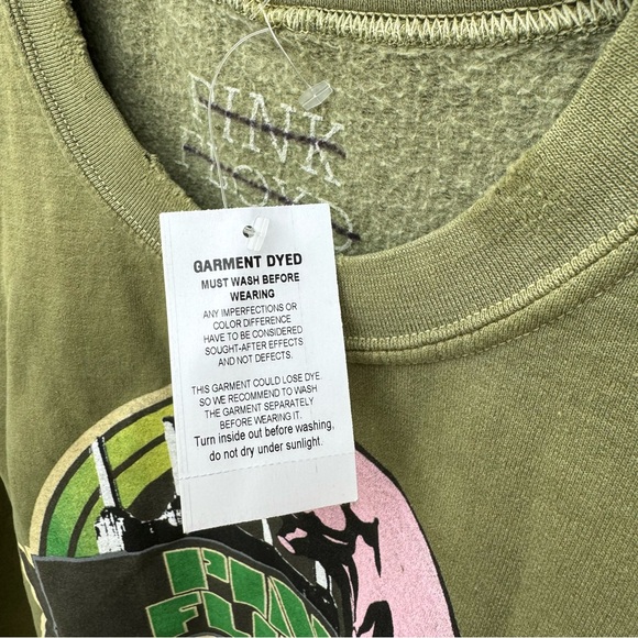 UO Green Pink Floyd Sweatshirt - Picture 7 of 9